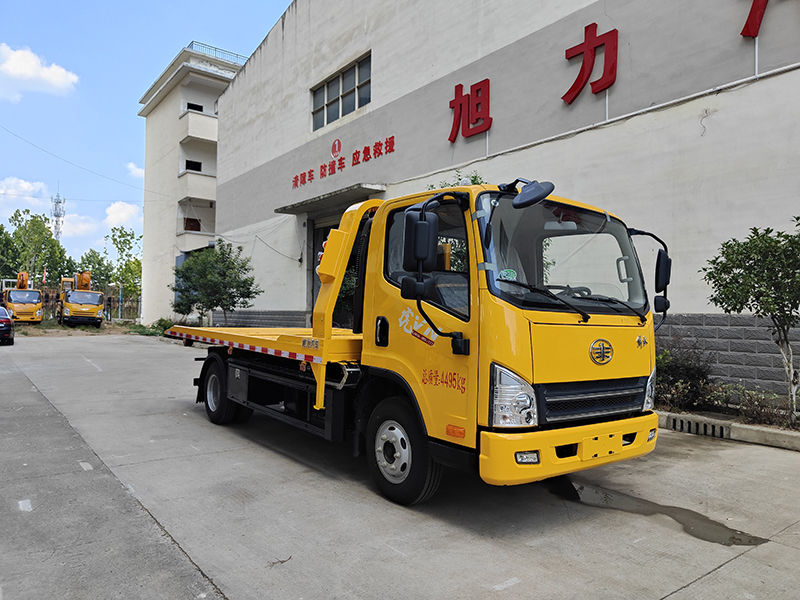 國六藍牌解放虎VN全落地清障車(重載型)